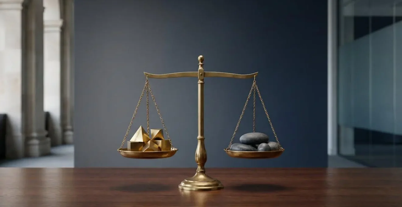 Professional investor analyzing balanced portfolio strategy with growth charts and risk metrics