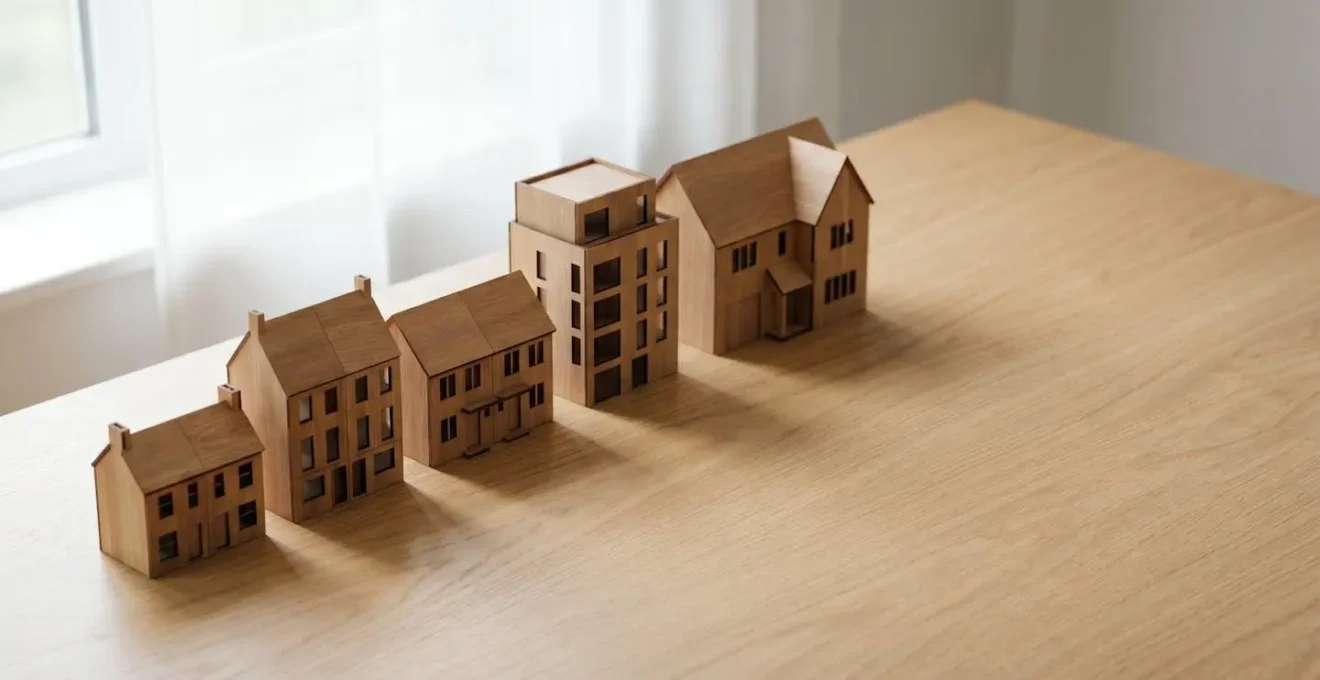 Strategic property portfolio development concept visualized through architectural planning