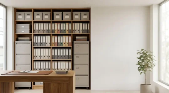 Professional business record keeping system with organized documentation for long-term HMRC compliance